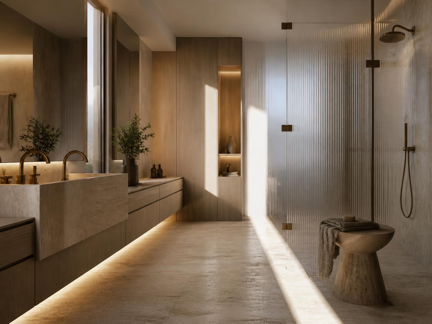 Taupe Oak Bathroom