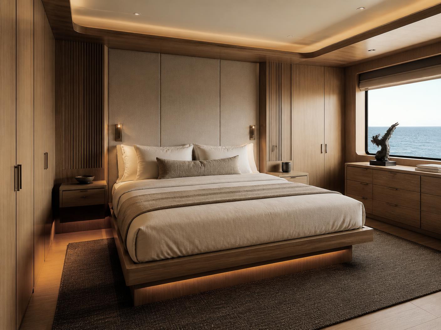 Teak Yacht Cabin